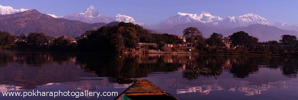 Boating on the Fewa Lake, Pokhara